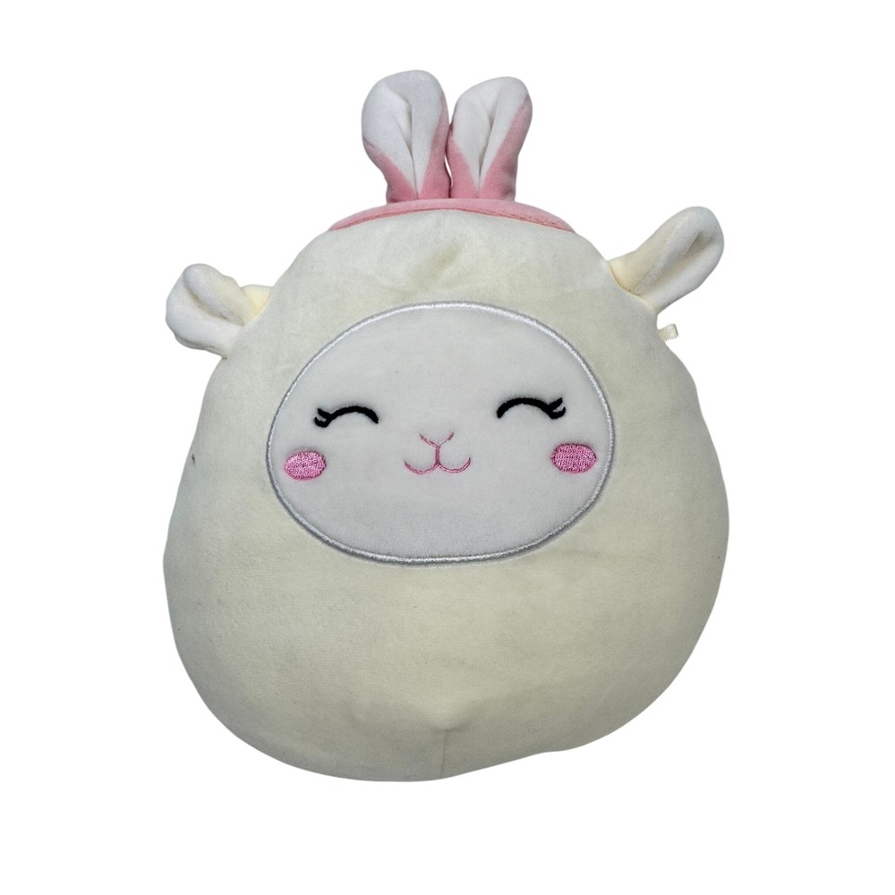 Squishmallows Sophie the Lamb with Bunny Ears Plush 8 Inch Cream Pink Kelly Toys